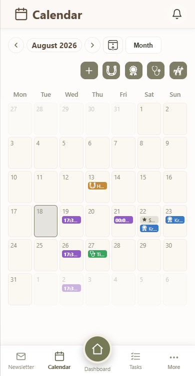 RanchOne Kalender – App (mobil)
